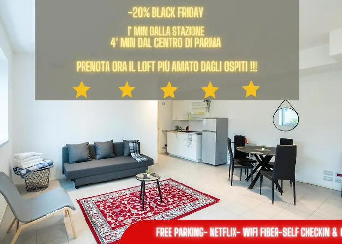 350 M Dalla Stazione L Parcheggio Free L Nova Loft * Parme