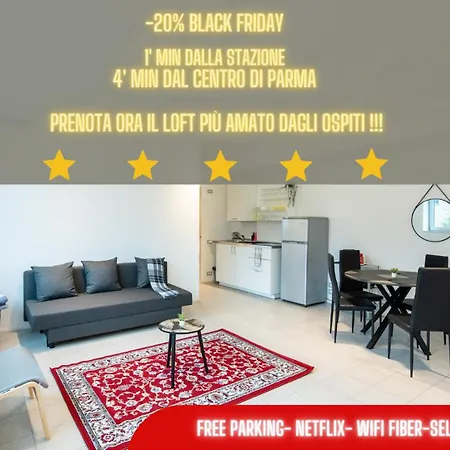 350 M Dalla Stazione L Parcheggio Free L Nova Loft * Parma